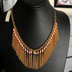 Gold statement necklace